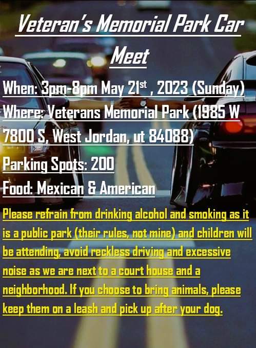Veteran’s Memorial Park Car Meet