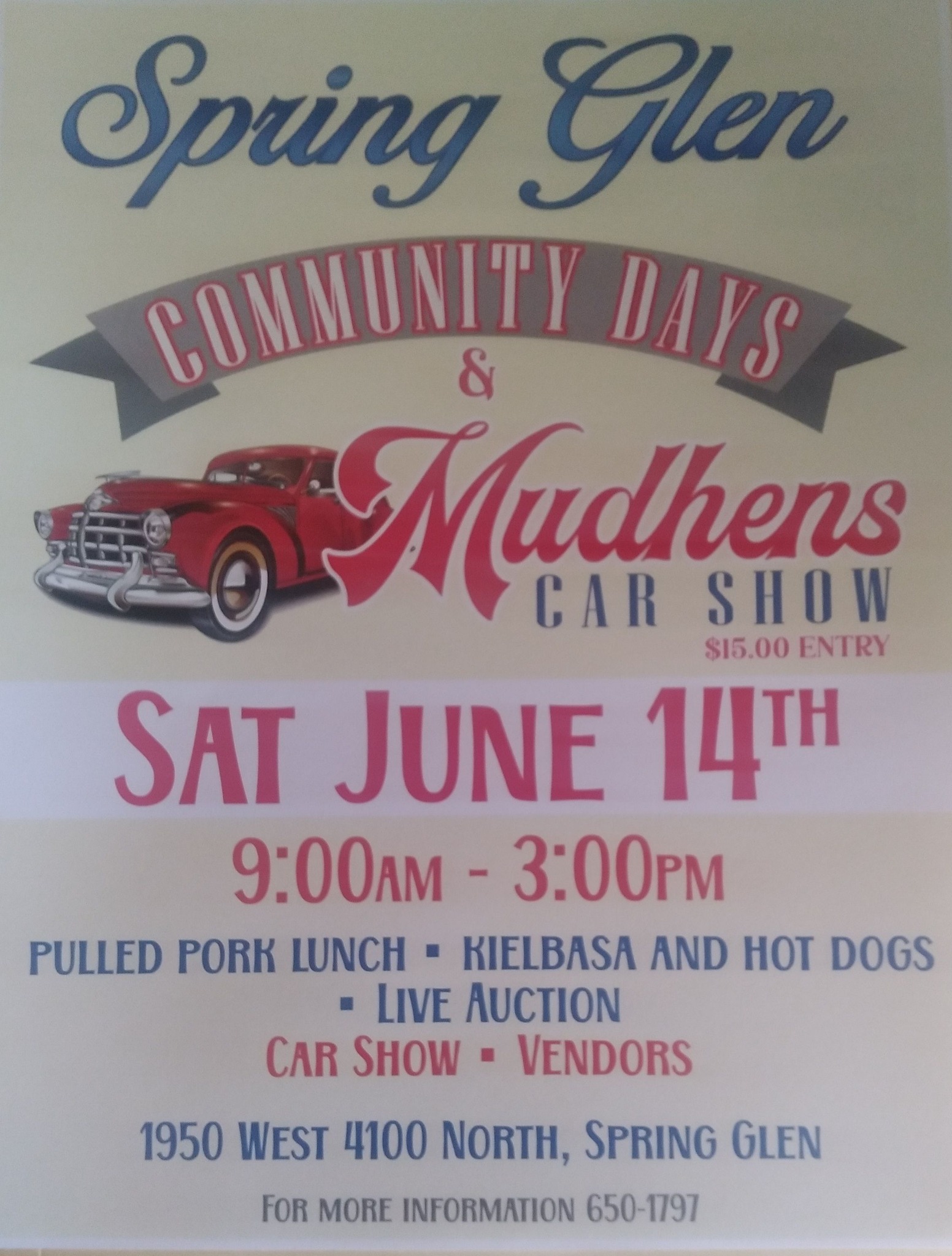 Spring Glen Community Days and Mudhens Car Show